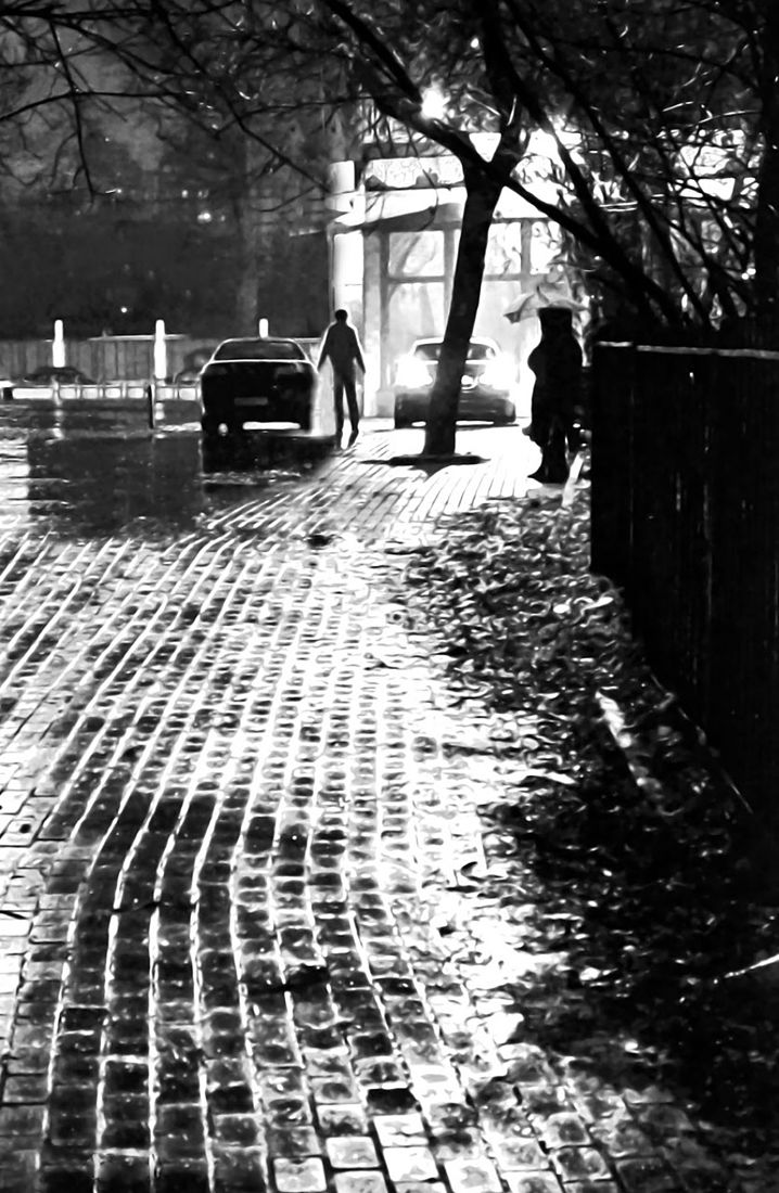 Игра теней. Ночь силуэтов... #nebayron #bwphotography # monochrome #nightphotography #people #genre