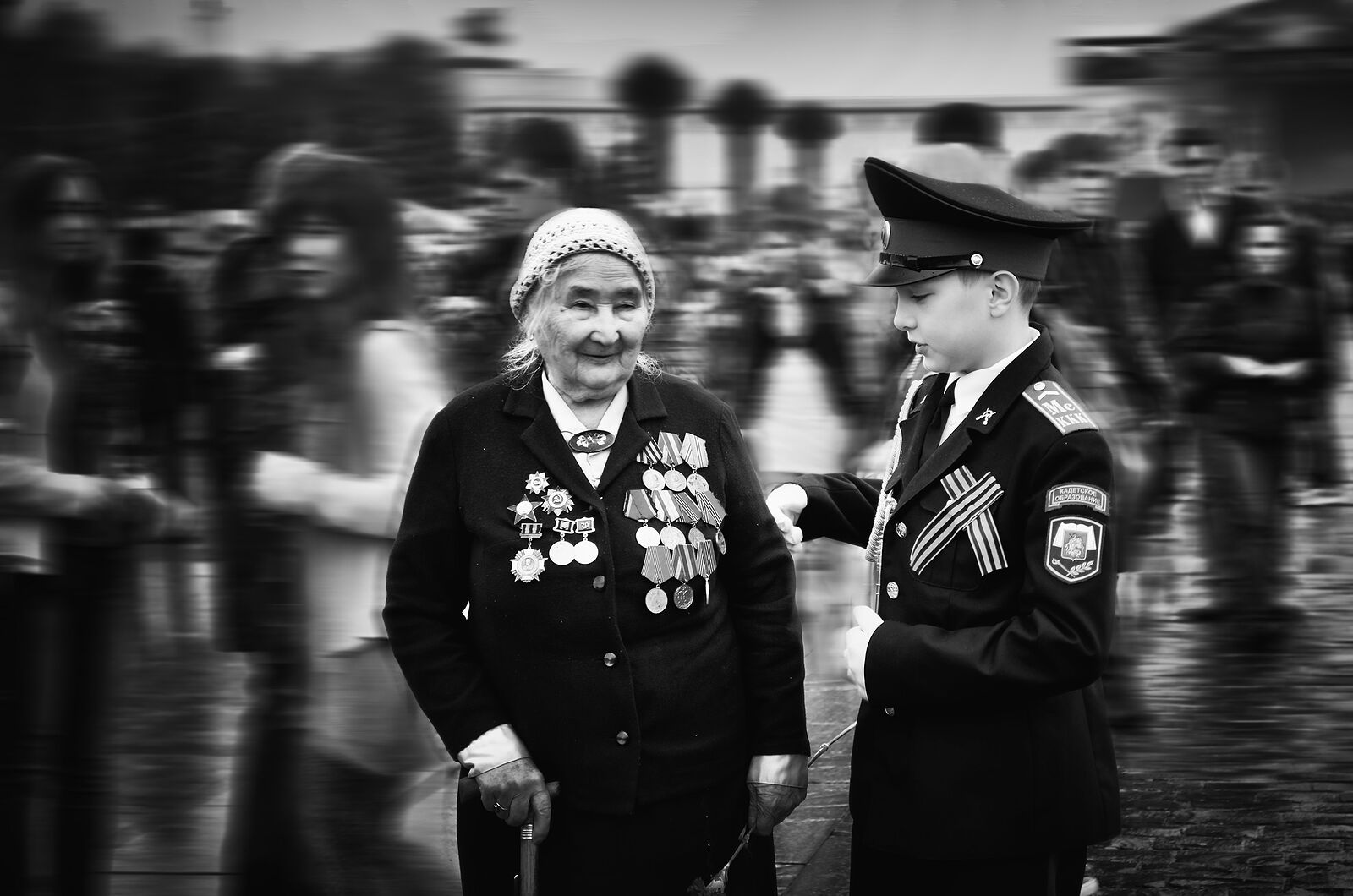 Празднование Дня победы в Великой Отечественной войне. Москва, Парк Победы, Поклонная гора, 9 мая 2012.